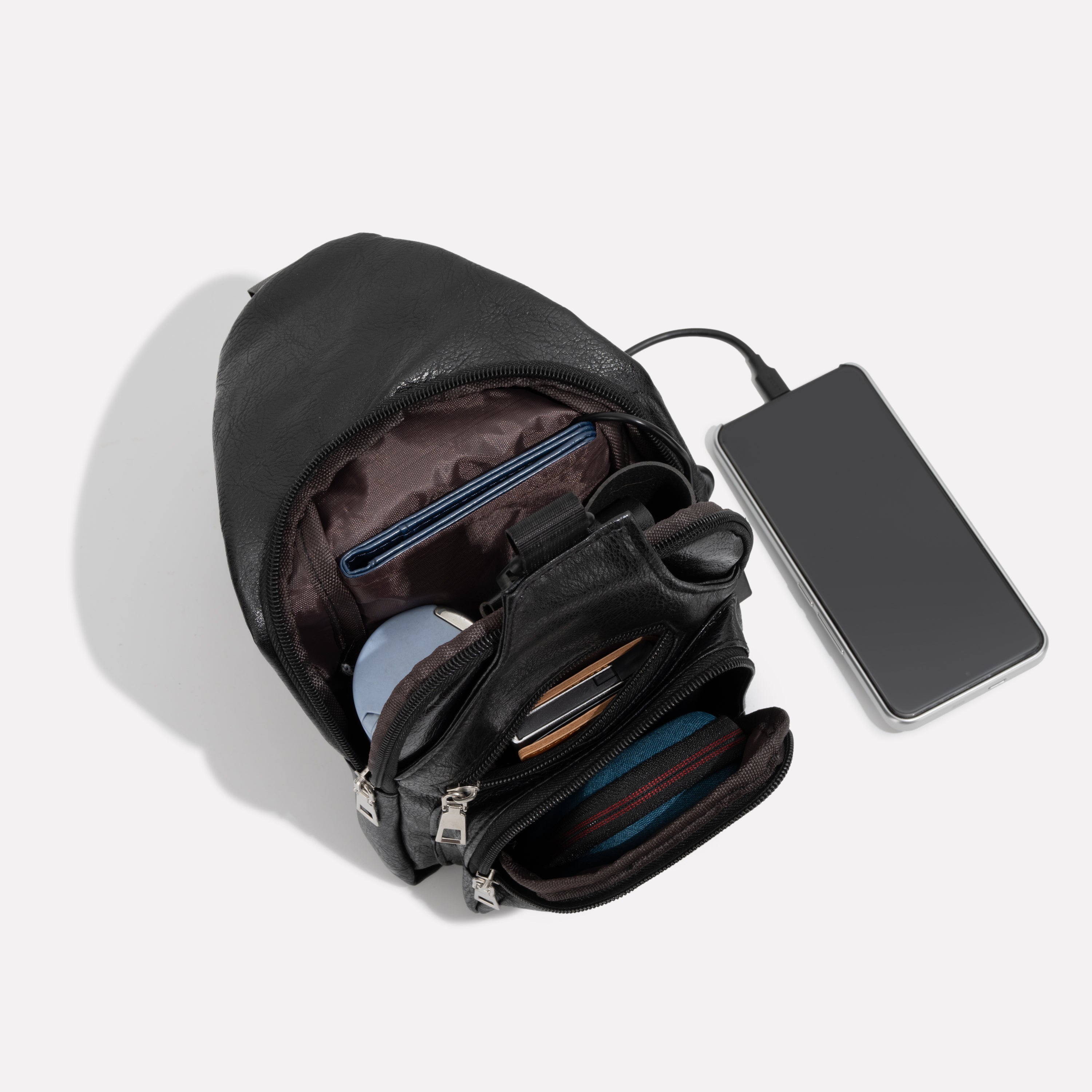 Classy Leather Anti-Theft Crossbody Bag