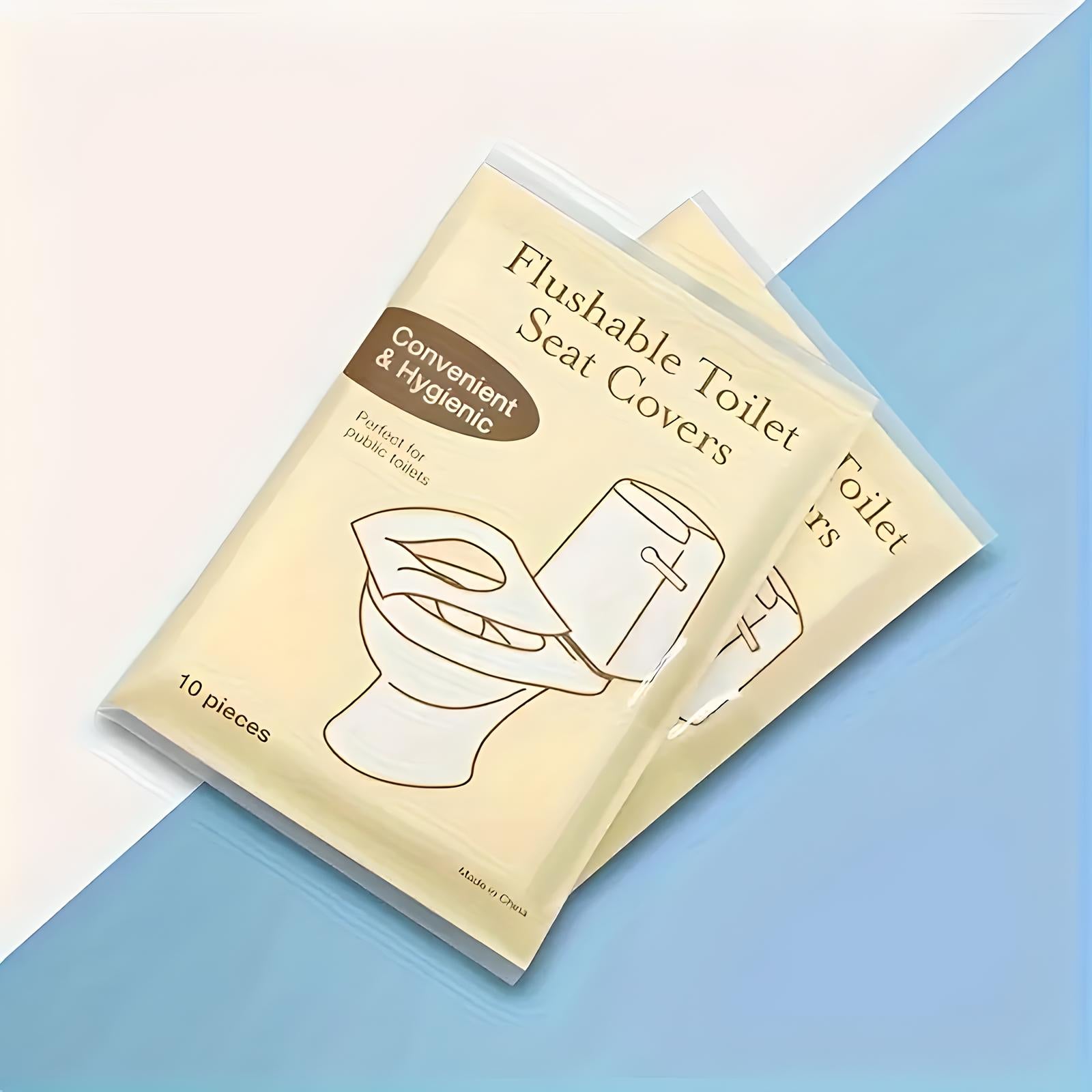 Flushable Travel Toilet Seat Covers | 50 Pack