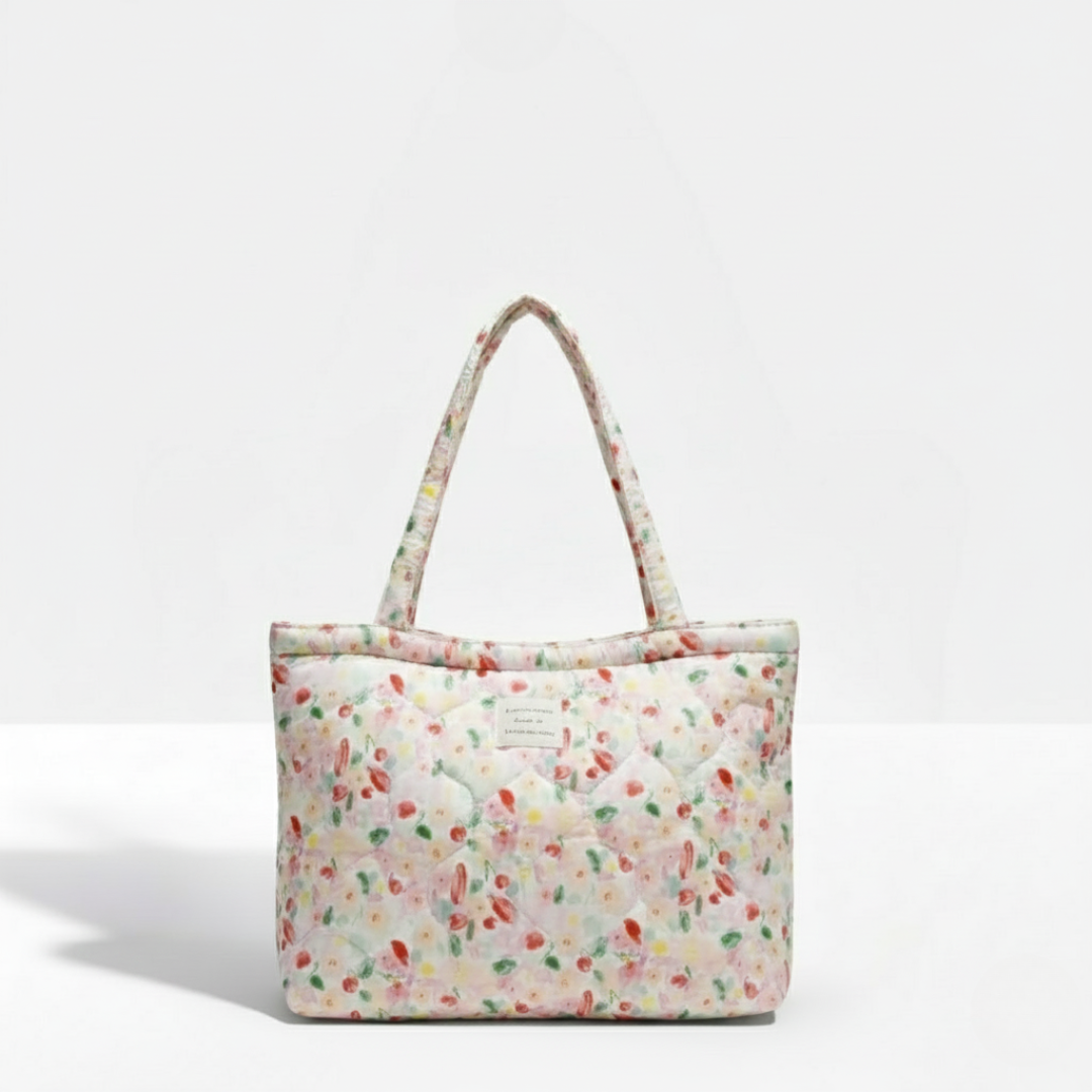 Aurora Quilted Floral Tote
