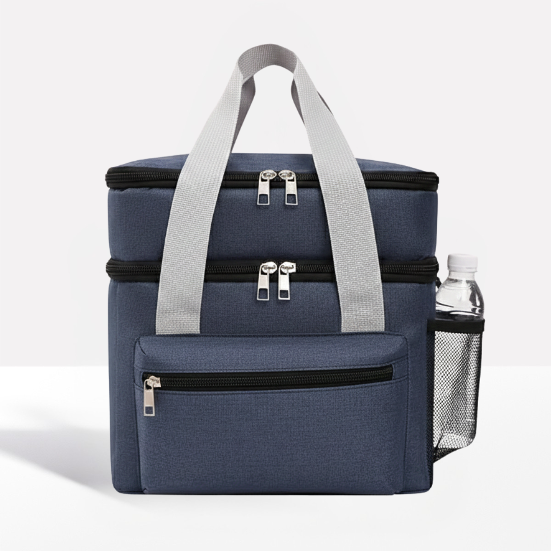 Double Layer Insulated Lunch Bag