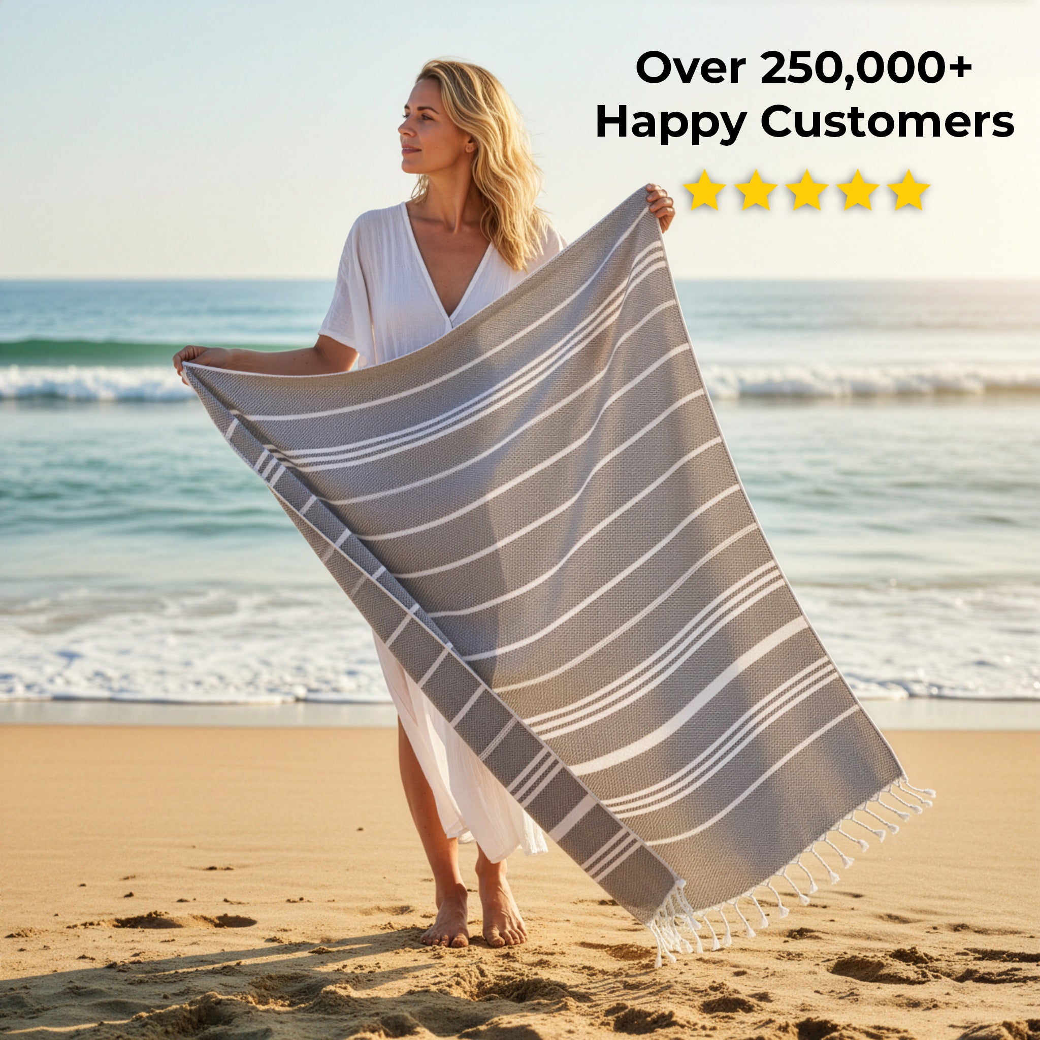 Sunset Loom Beach Towel