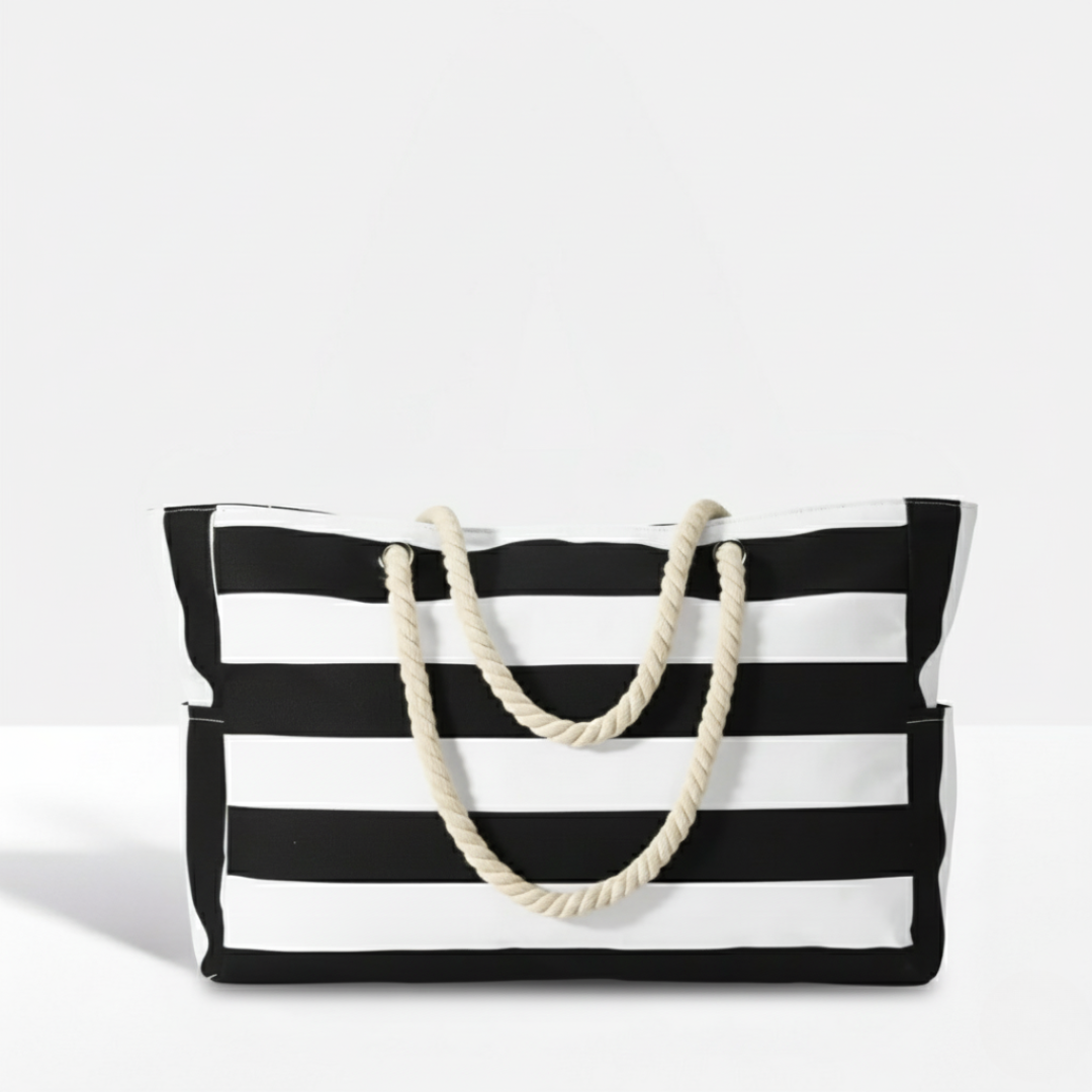 Nautical Striped Beach Carryall