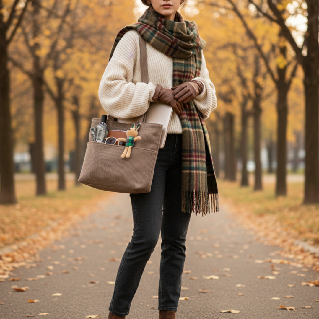 Velvet Corduroy Carryall