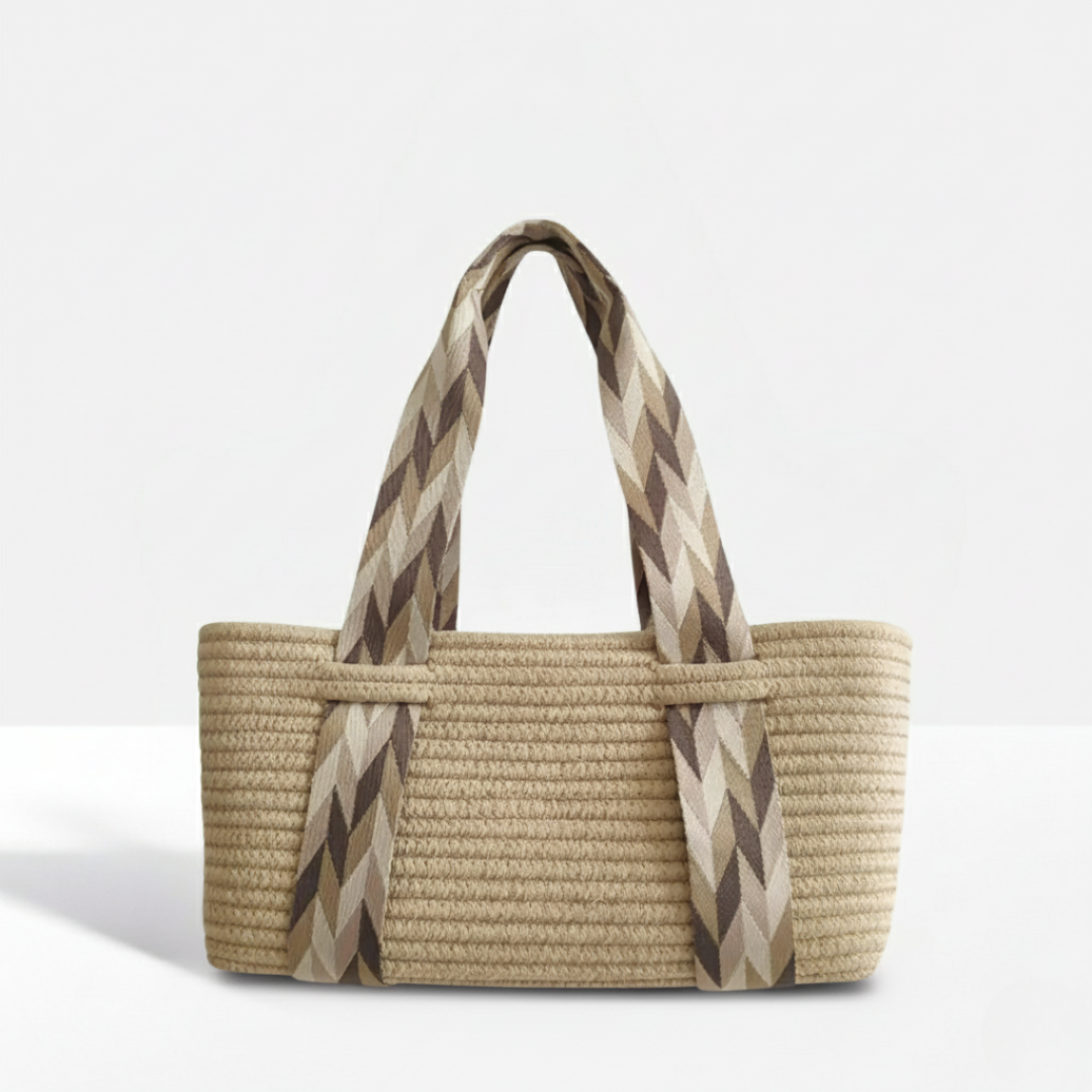 Woven Cotton Carryall Bag