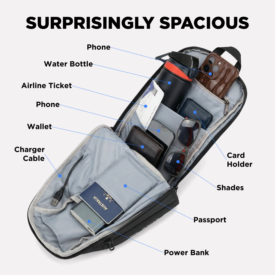 Anti-Theft Crossbody Charging Bag