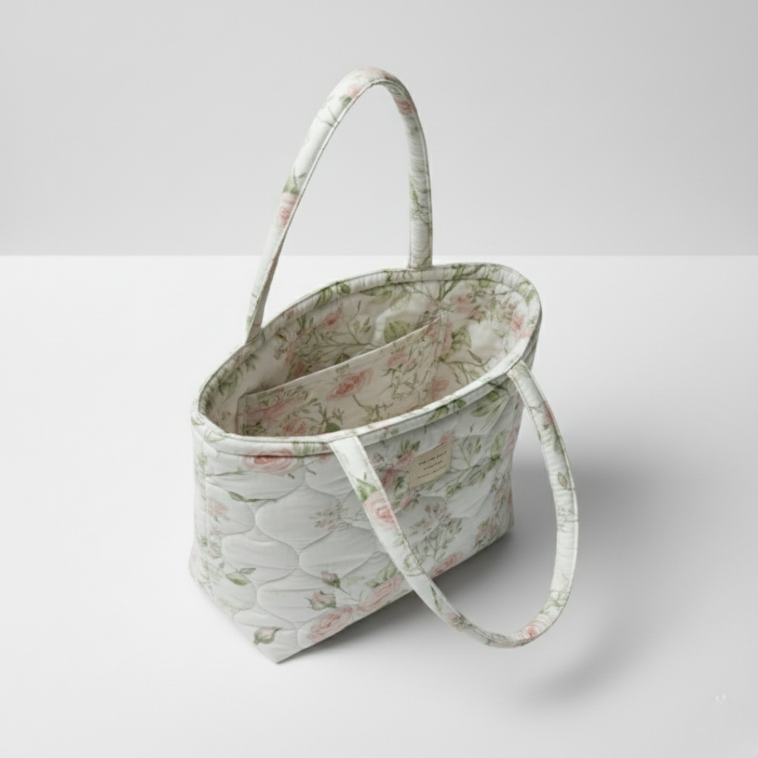 Aurora Quilted Floral Tote