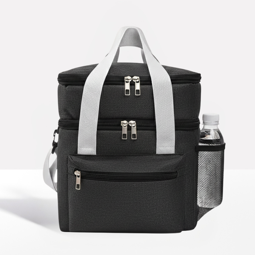 Double Layer Insulated Lunch Bag