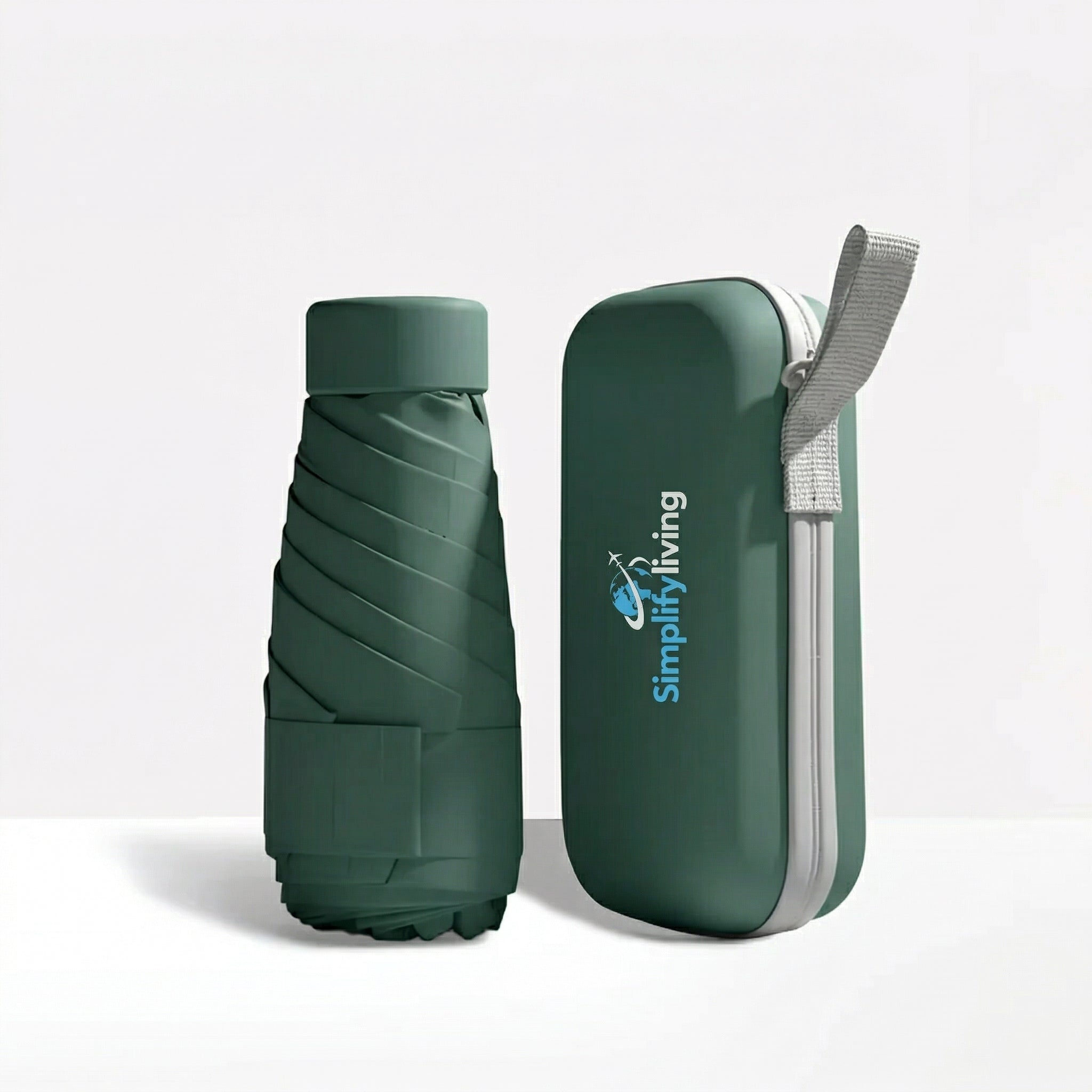 Compact Travel Umbrella & Case
