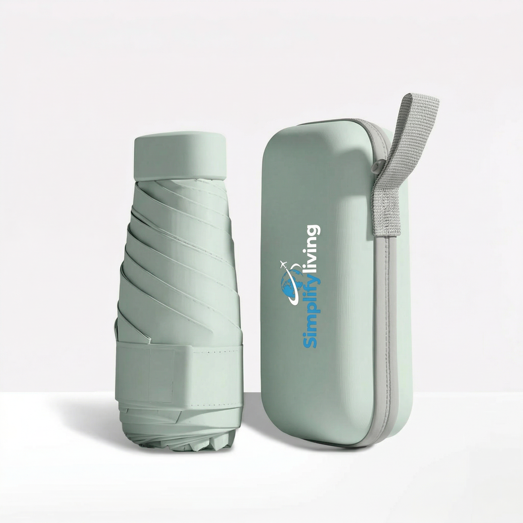 Compact Travel Umbrella & Case