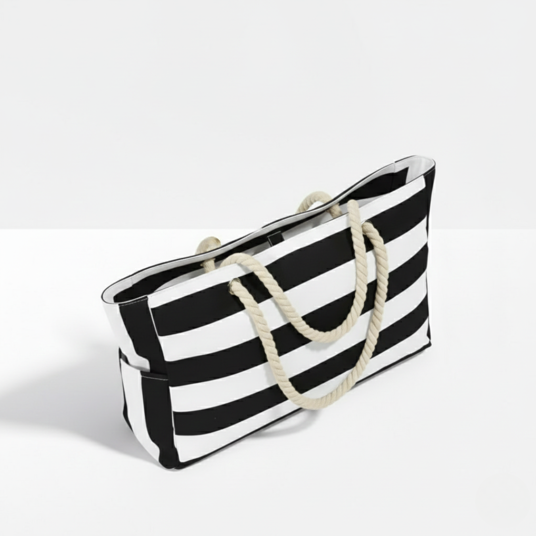 Nautical Striped Beach Carryall