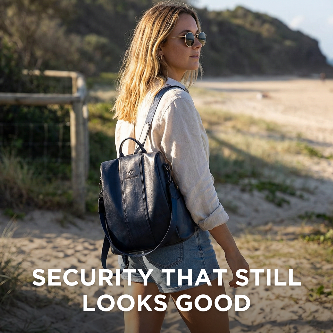 Tourer | Women's Anti-Theft Leather Backpack