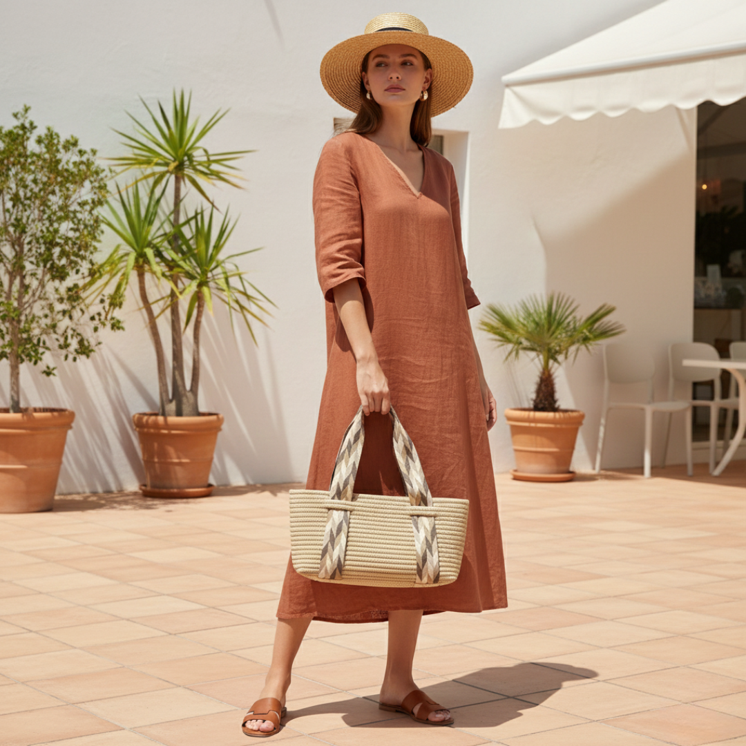 Woven Cotton Carryall Bag